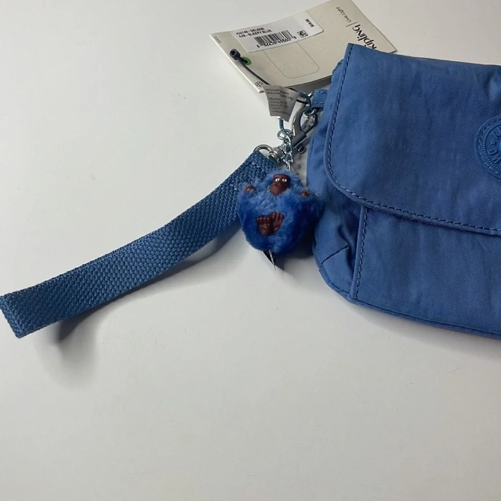 Kipling Selene Wristlet Bag Sleepy Blue